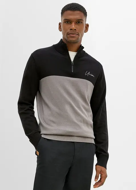 Troyer-Pullover in Regular Fit, bonprix