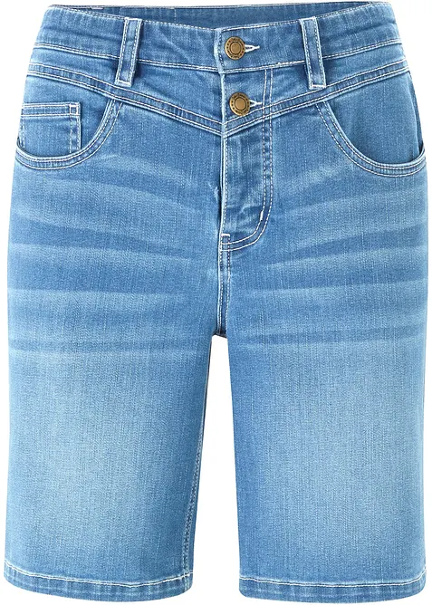 Jeans-Bermuda Slim Fit Mid Waist, bonprix