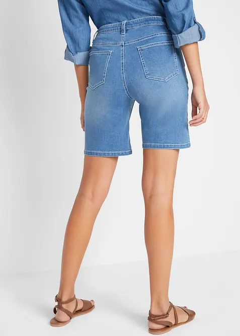 Jeans-Bermuda Slim Fit Mid Waist, bonprix