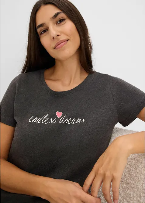 Capri Pyjama aus reiner Baumwolle, bonprix