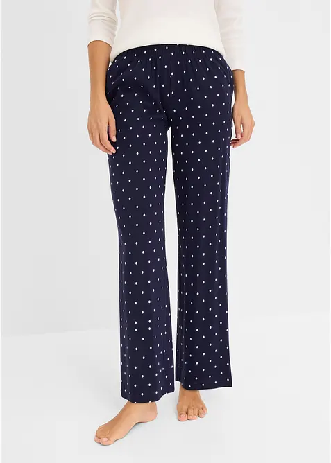 Lange Pyjamahose aus reiner Baumwolle (2er Pack), bonprix