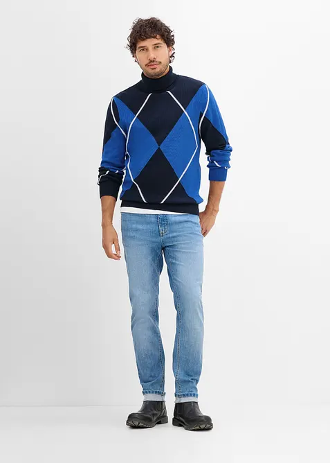 Rollkragenpullover aus reiner Baumwolle, bonprix