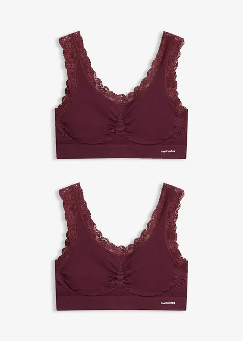 Feel Comfort Seamless Bustier (2er Pack), bonprix