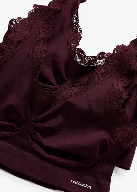 Feel Comfort Seamless Bustier (2er Pack), bonprix
