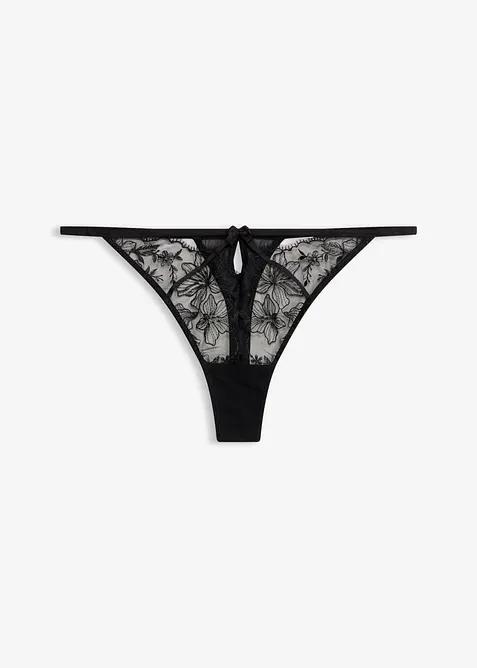 String mit edler Stickerei, bonprix