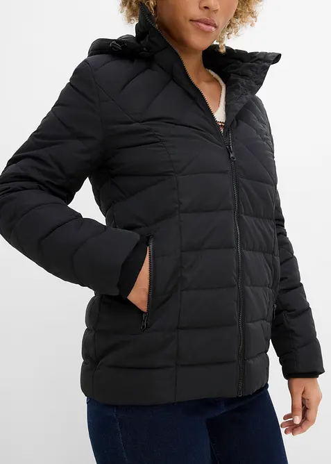 Leichte Steppjacke mit abnehmbarer Kapuze, bonprix