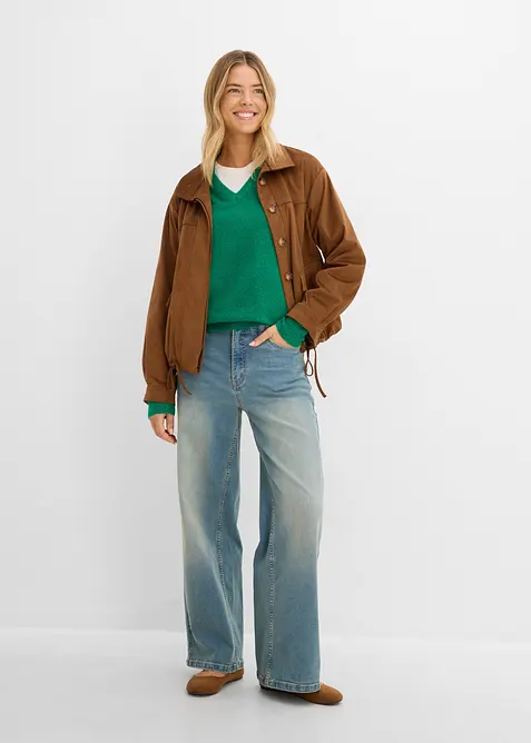 Oversize-Strick-Pullover, bonprix