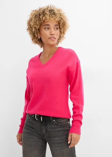 Oversize-Strick-Pullover, bonprix