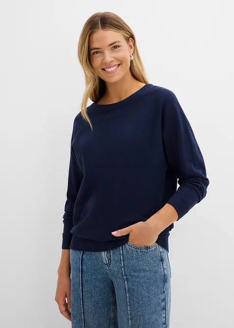 Pullover mit Fledermaus&auml;rmeln, bonprix