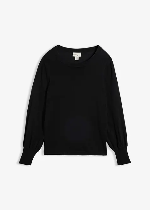 Pullover mit Ballon-&Auml;rmel, bonprix