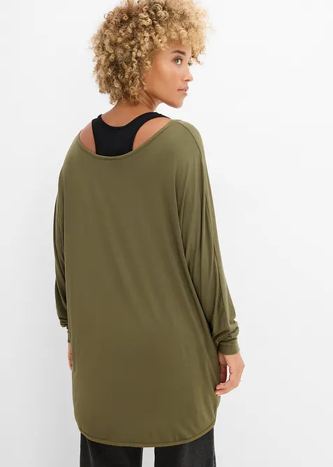 Longshirt mit Top aus Viskose-Mix, bonprix