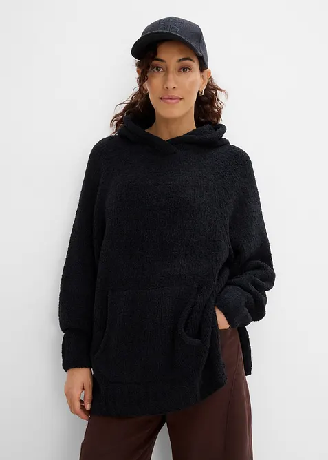 Kapuzenpullover in Teddy-Fleece, bonprix