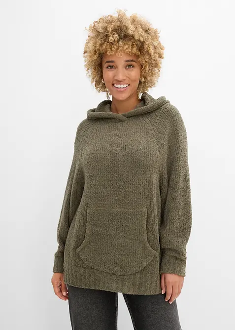Kapuzenpullover in Teddy-Fleece, bonprix