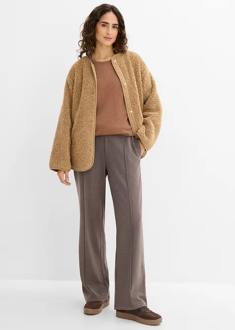 Jersey-Hose in Wolloptik, bonprix