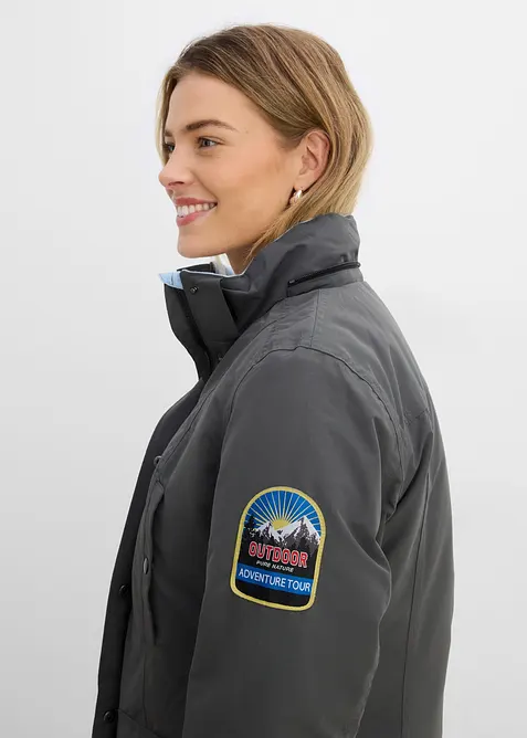 Parka outdoor imperm&eacute;able &agrave; capuche, bonprix