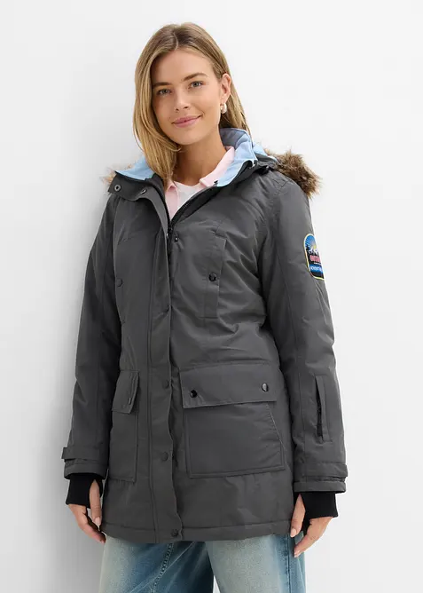Parka outdoor imperm&eacute;able &agrave; capuche, bonprix