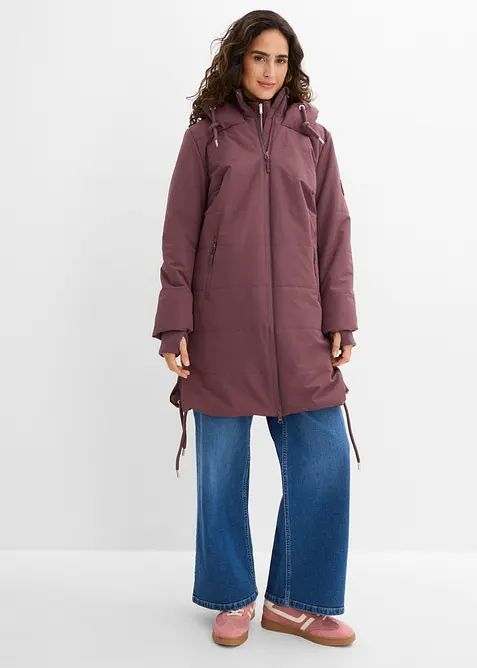 Longue doudoune d&eacute;perlante, bonprix