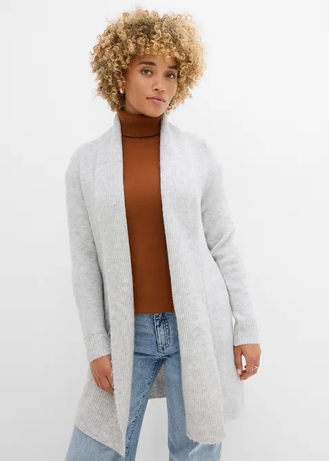 Longstrickjacke mit Schalkragen, bonprix