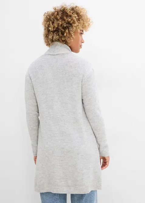Longstrickjacke mit Schalkragen, bonprix