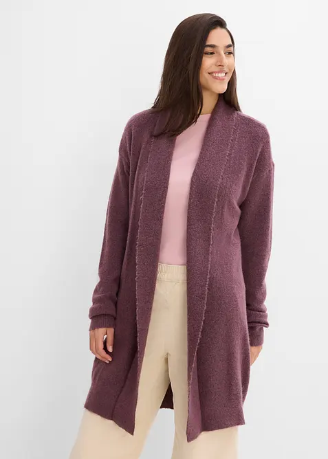 Longstrickjacke mit Schalkragen, bonprix
