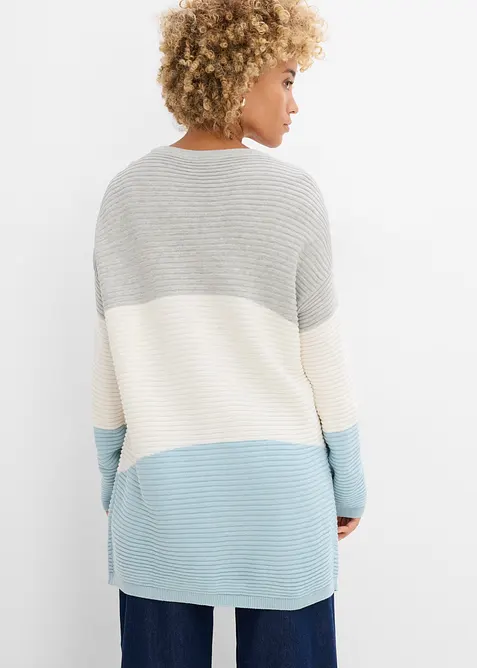 Longpullover mit Rippmuster, bonprix