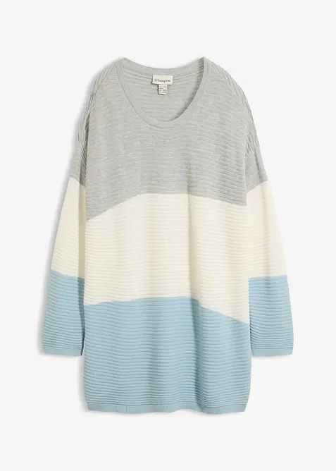 Longpullover mit Rippmuster, bonprix