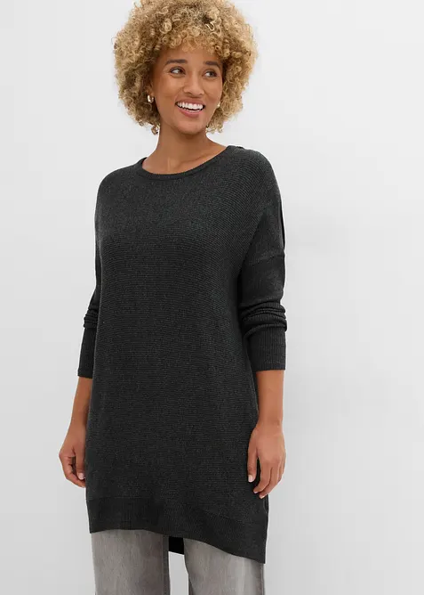 Long-Pullover aus Viskose-Mix, bonprix