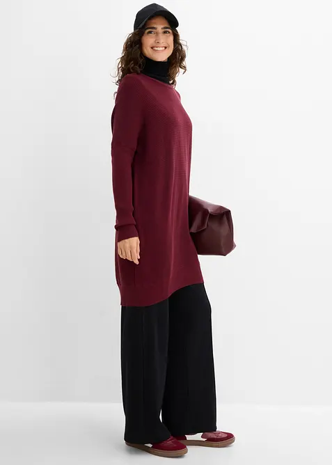 Long-Pullover aus Viskose-Mix, bonprix