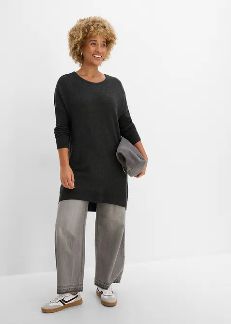 Long-Pullover aus Viskose-Mix, bonprix