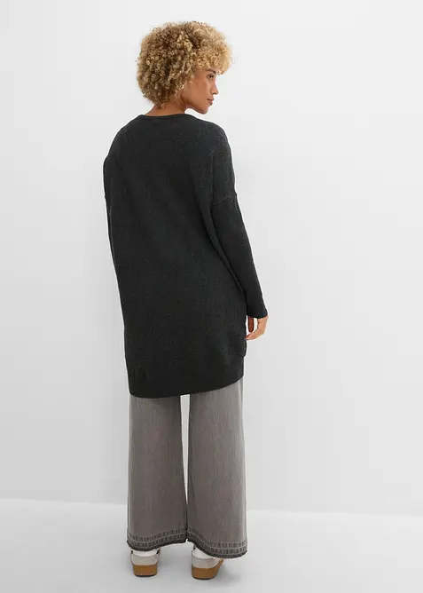 Long-Pullover aus Viskose-Mix, bonprix
