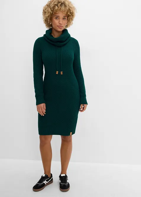 Strickkleid mit Schalkragen, bonprix