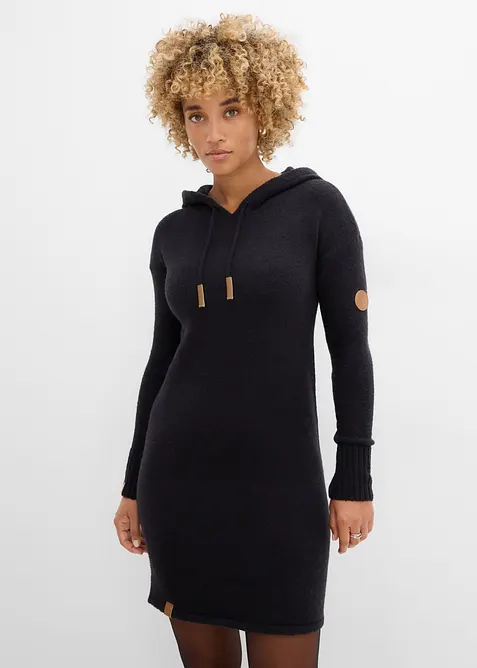 Strickkleid mit Kapuze, bonprix