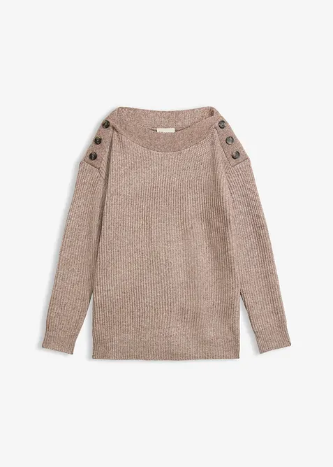 Pullover mit Kn&ouml;pfen, bonprix