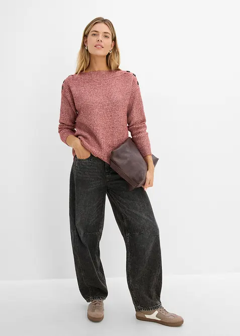 Pullover mit Kn&ouml;pfen, bonprix