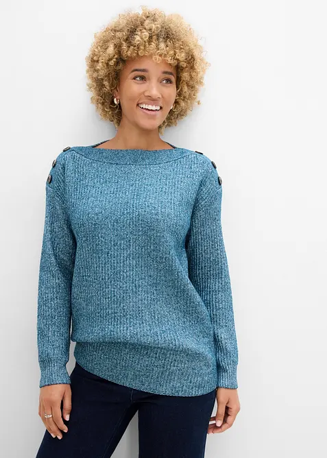 Pullover mit Kn&ouml;pfen, bonprix