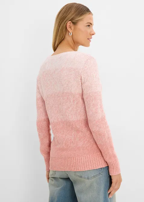 Pull en grosse maille avec d&eacute;grad&eacute; de couleur, bonprix