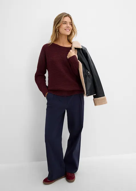Grobstrick-Pullover, bonprix