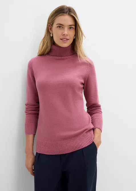 Pull &agrave; col roul&eacute;, bonprix