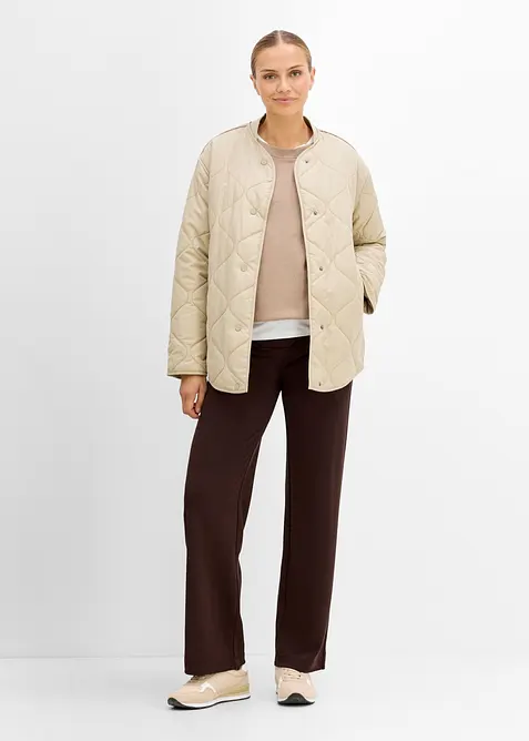Pantalon de grossesse large en Punto di Roma, bonprix