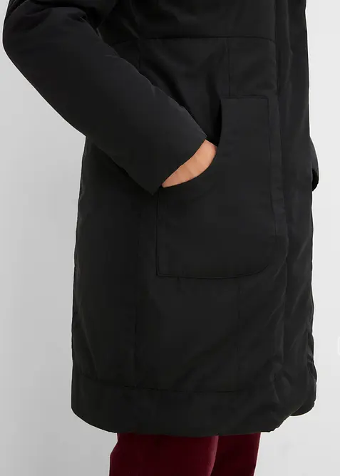 Manteau court l&eacute;g&egrave;rement rembourr&eacute; &agrave; capuche, bonprix