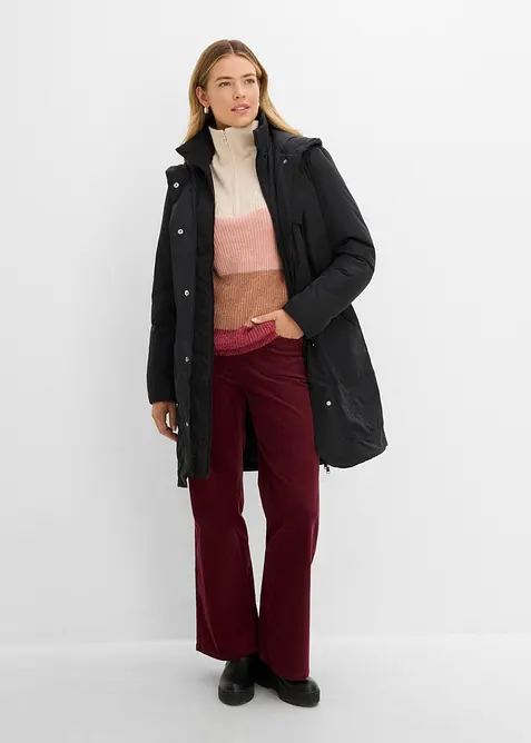 Manteau court l&eacute;g&egrave;rement rembourr&eacute; &agrave; capuche, bonprix