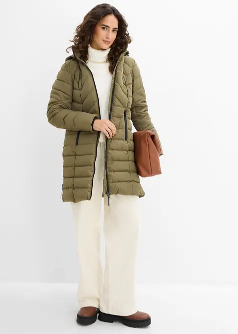 Veste longue matelass&eacute;e, rembourr&eacute;e, bonprix