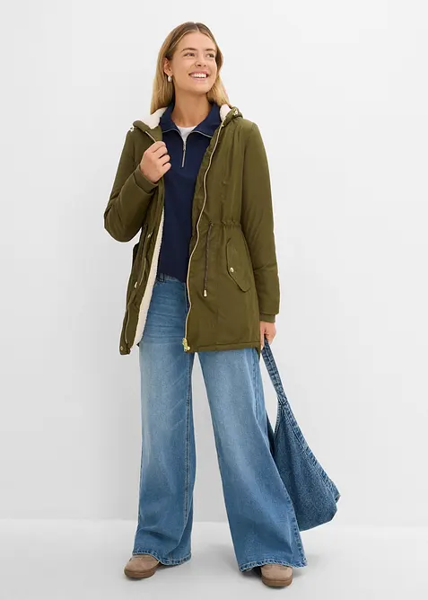 Parka avec doublure peluche, bonprix
