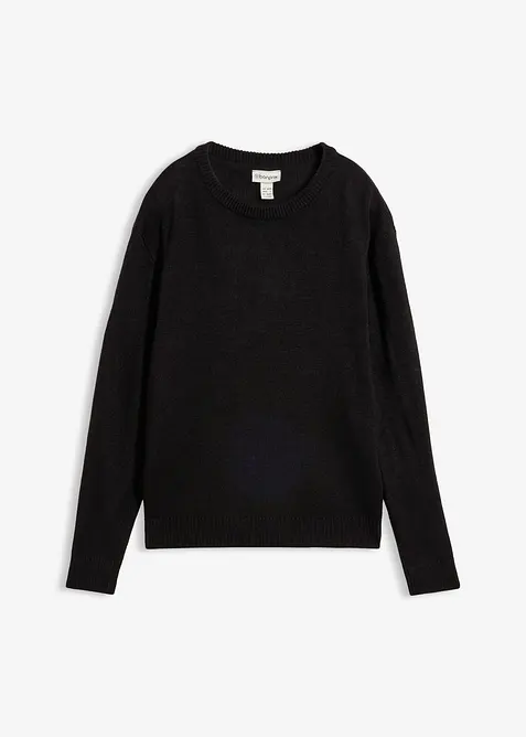 Strick-Pullover mit Rundhals-Ausschnitt, bonprix