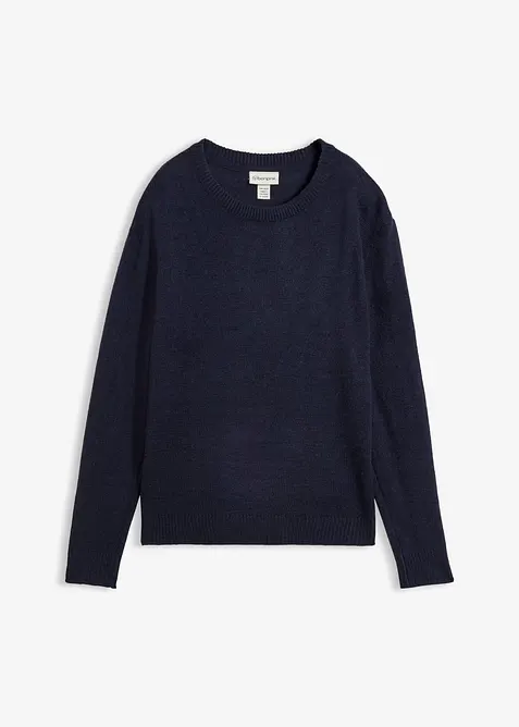 Strick-Pullover mit Rundhals-Ausschnitt, bonprix