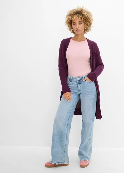 Longstrickjacke, Langarm, bonprix