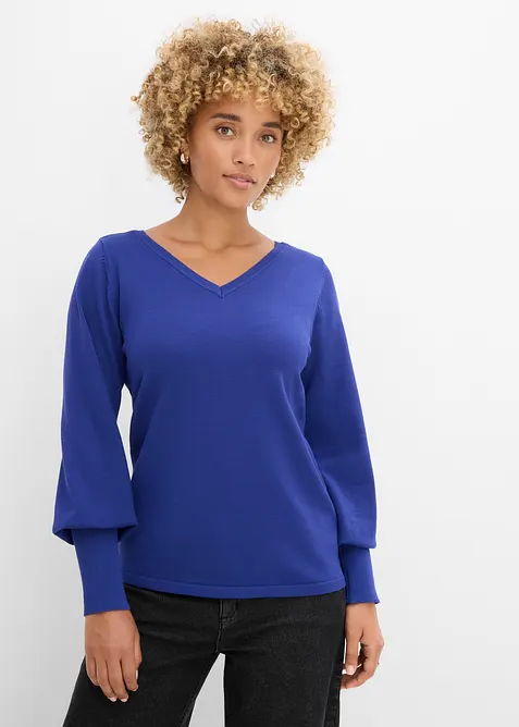 Pull &agrave; manches ballon, bonprix