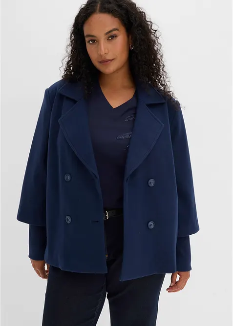 Caban avec manches en maille, bonprix