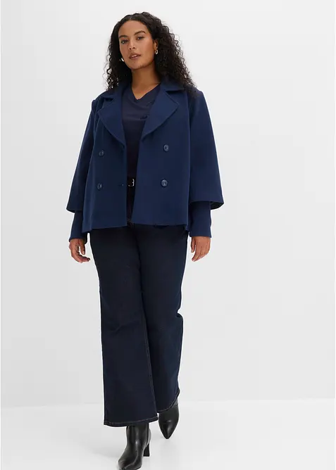Caban avec manches en maille, bonprix