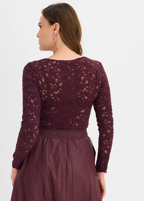 Body en dentelle douce, bonprix